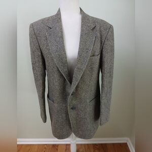 Reed St. James Vintage 40R Gray Wool Tweed Coat